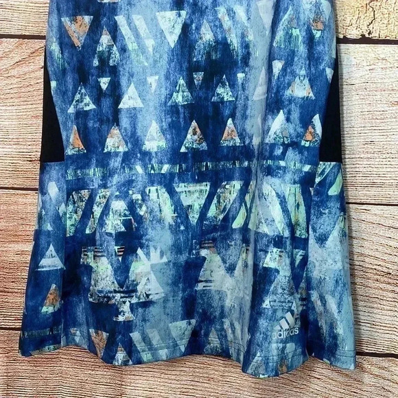 Adidas Climalite Women’s Sports Top Sleeveless Blue Pattern Small - Picture 2 of 7